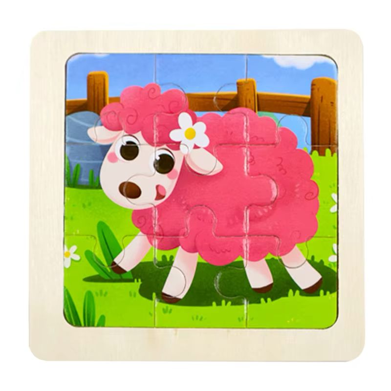 QUEBRA-CABEÇA EDUCATIVO OVELHINHA 9 PEÇAS