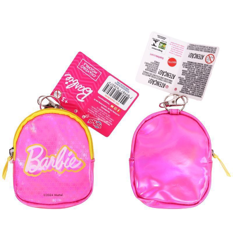 CHAVEIRO EM FORMATO DE MINI MOCHILA BARBÍE