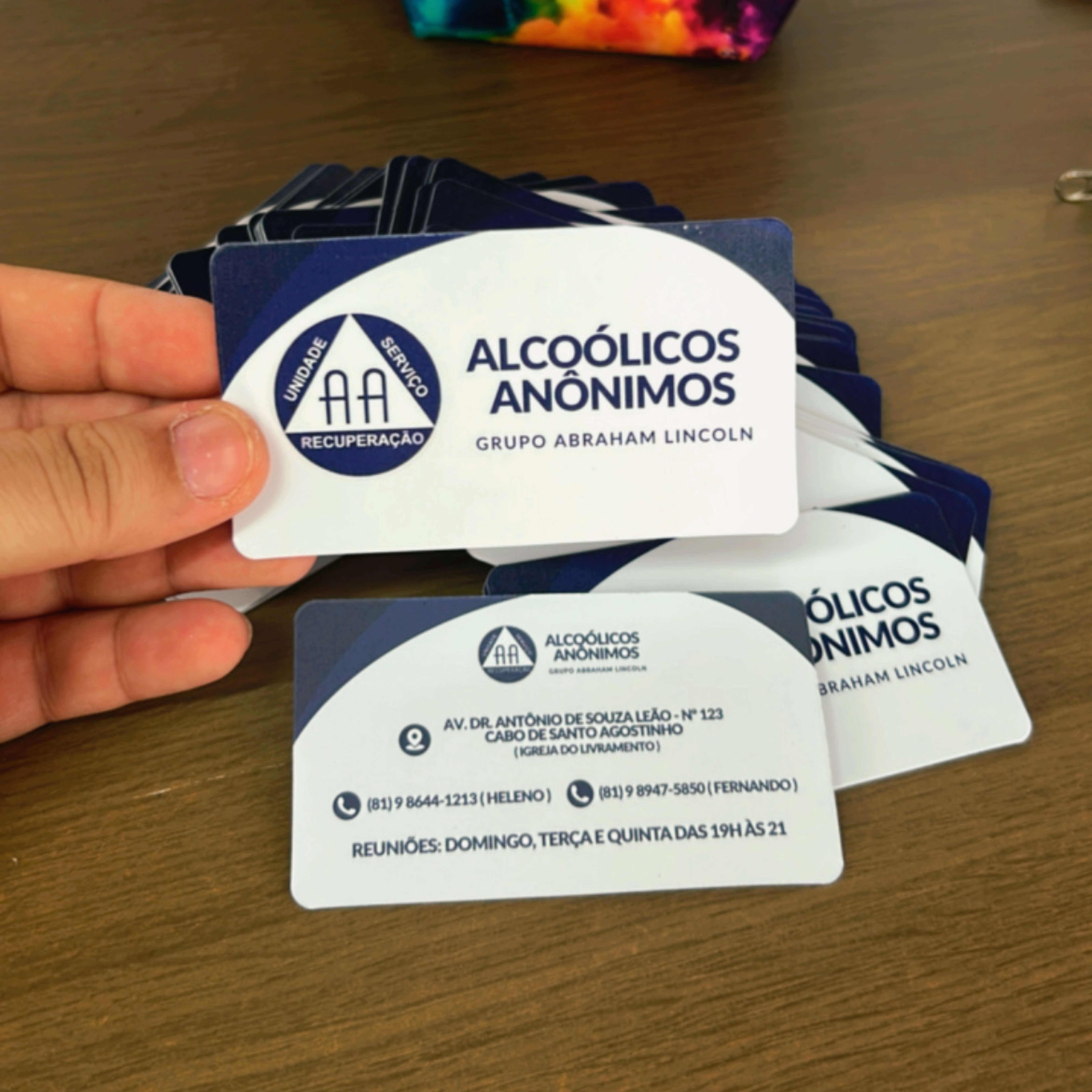 Cartão de Visita - Canto Arredondado (9x5cm) - Kit 100 unidades