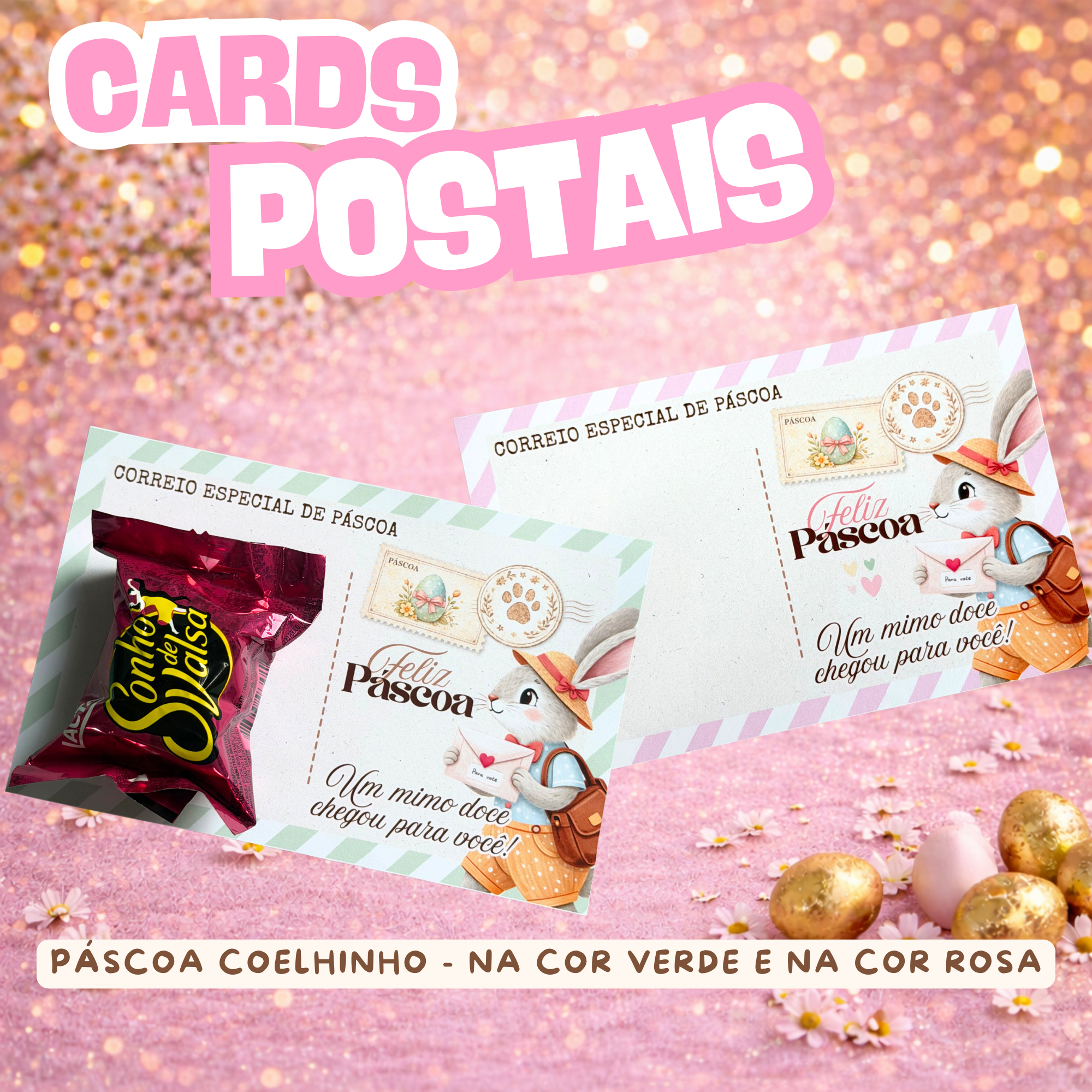CARD COM BOMBOM PÁSCOA