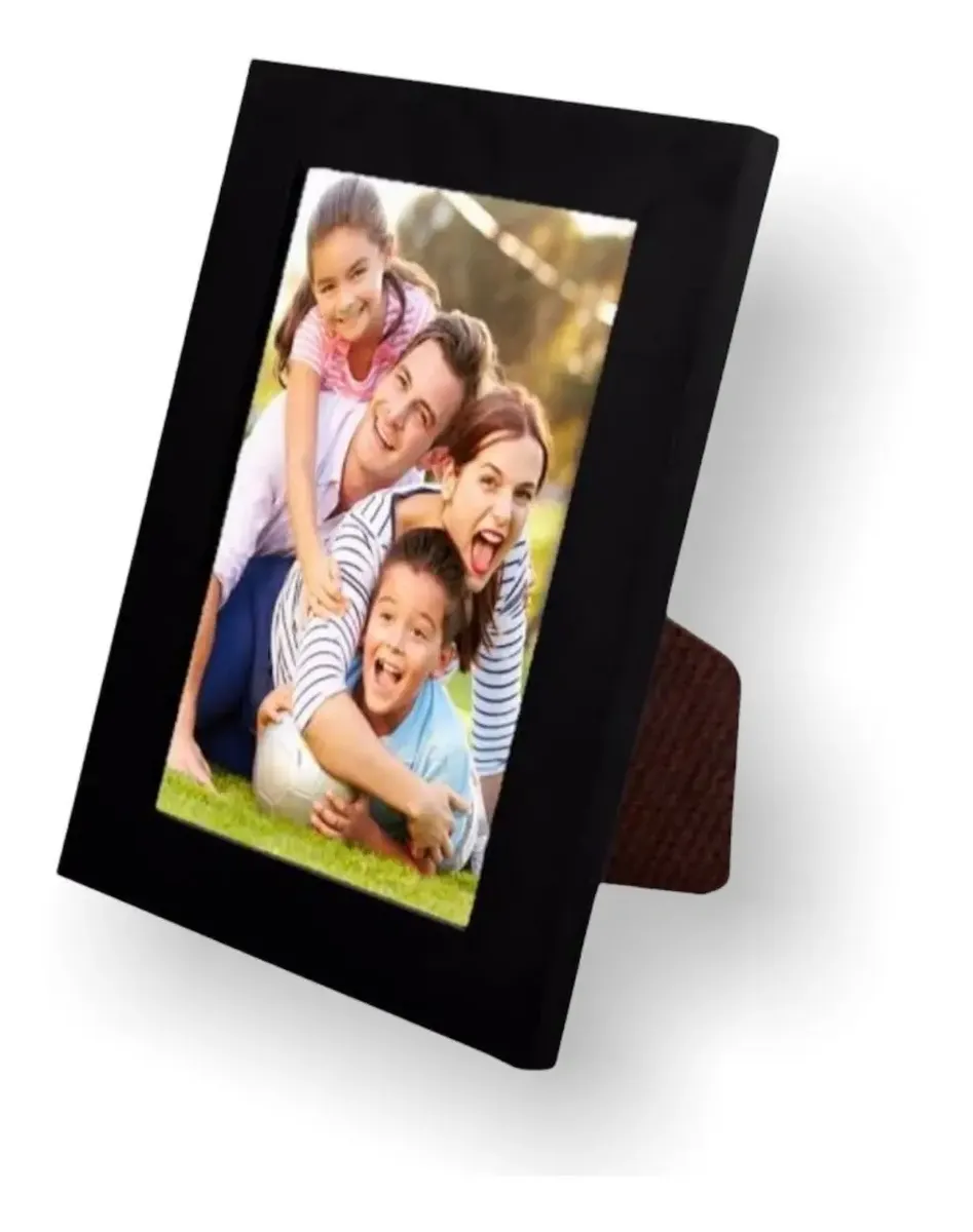 MOLDURA 10x15cm C/VIDRO MADEIRA PRETO