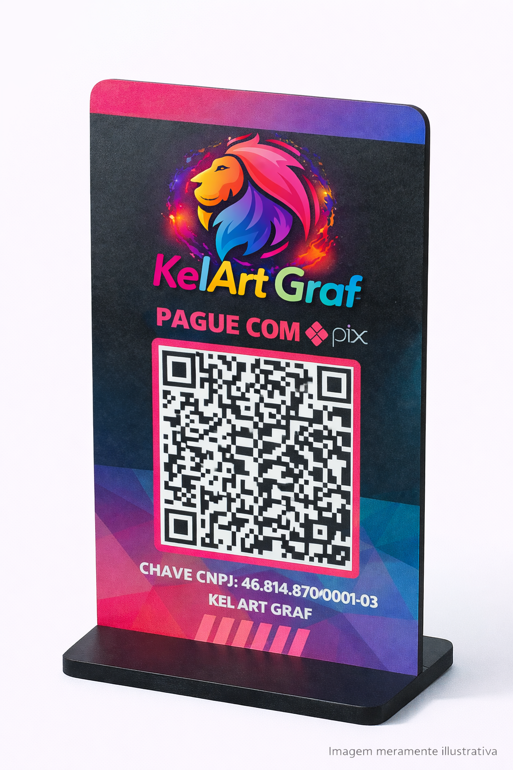 💳 Placa Pix MDF 10x15 – Praticidade e Profissionalismo para seu Negócio