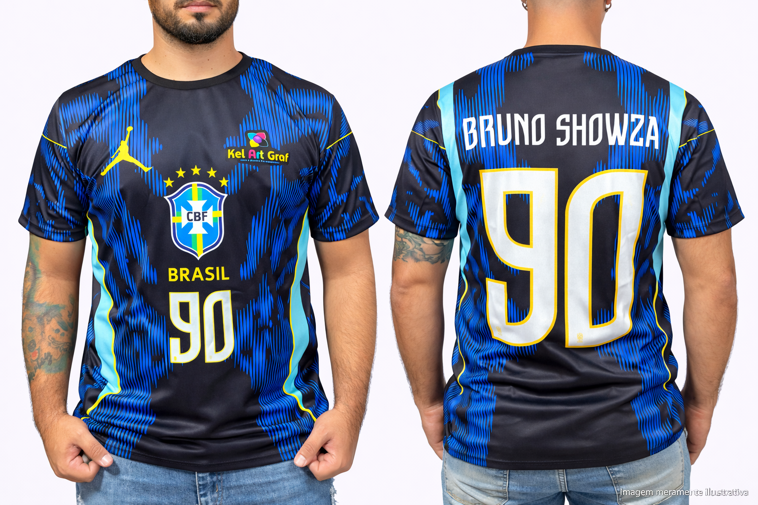 Camisa Seleção Brasileira 2026 Personalizada – Tecido Helanquinha