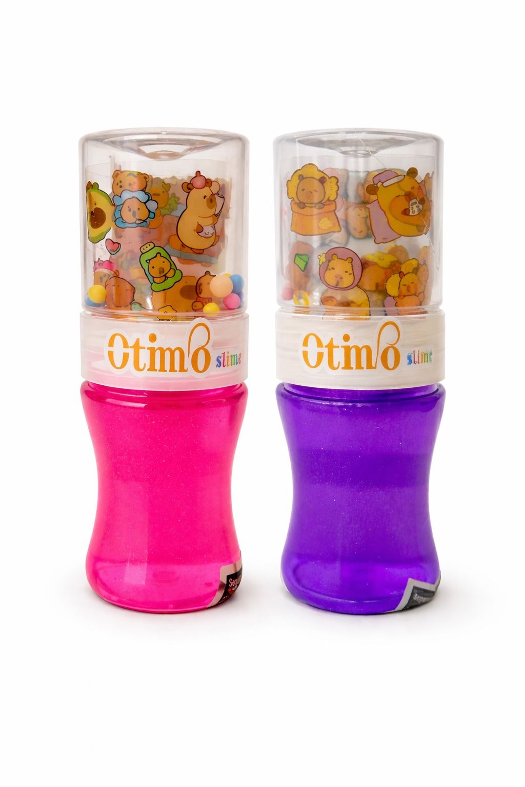 KIT SLIME OTIMO COM CARTELA DE ADESIVOS