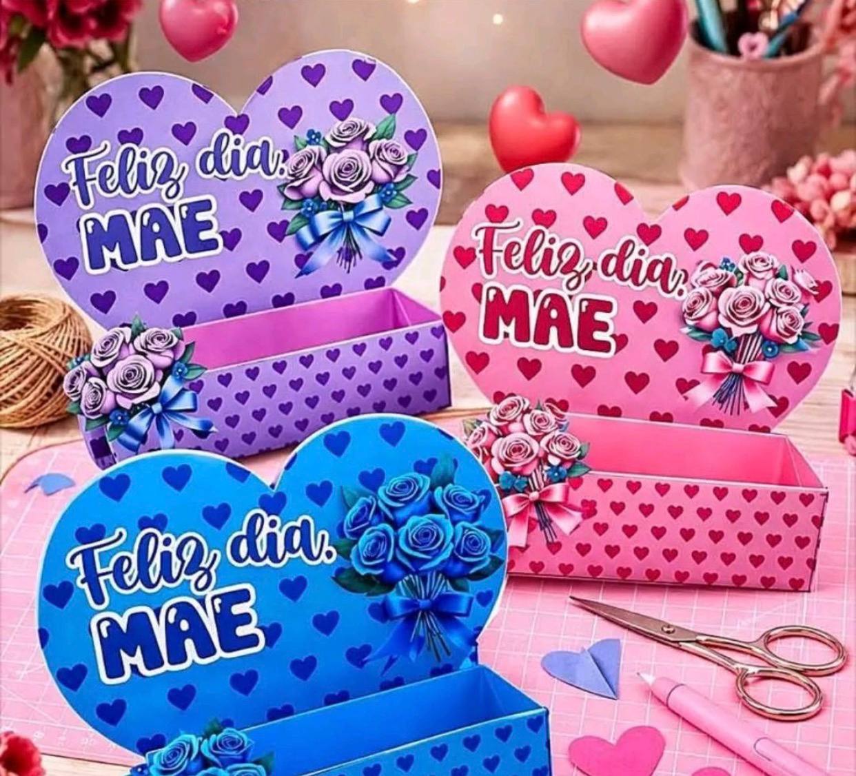 Caixinha Coração Presenteável – Dia das Mães