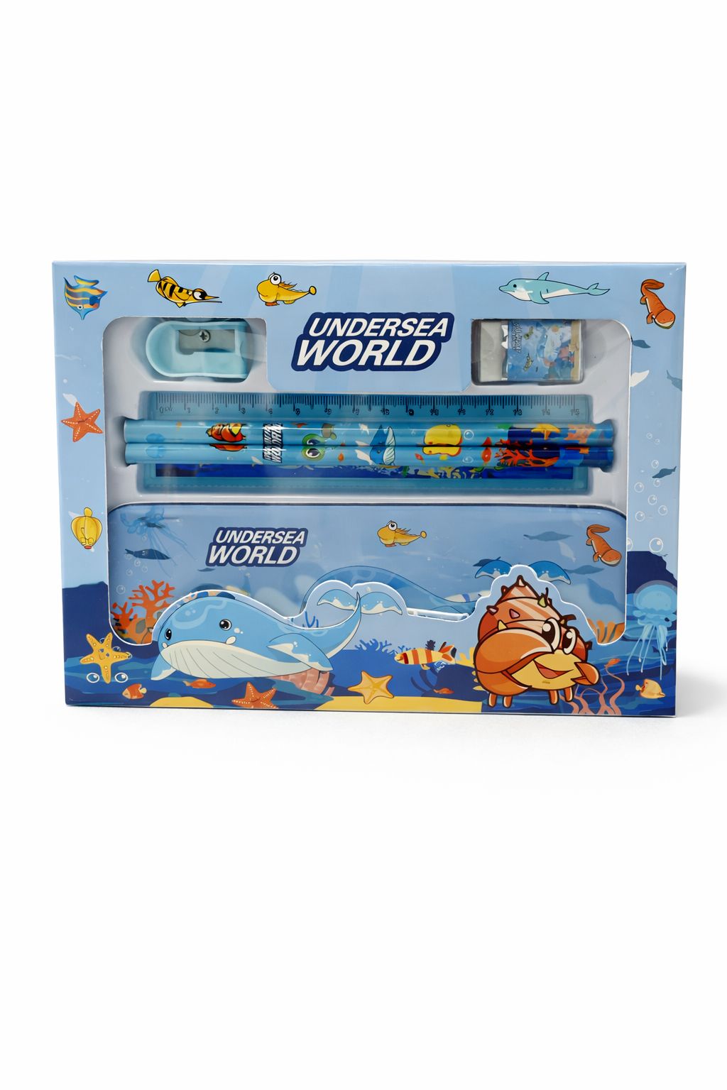KIT ESCOLAR INFANTIL FUNDO DO MAR