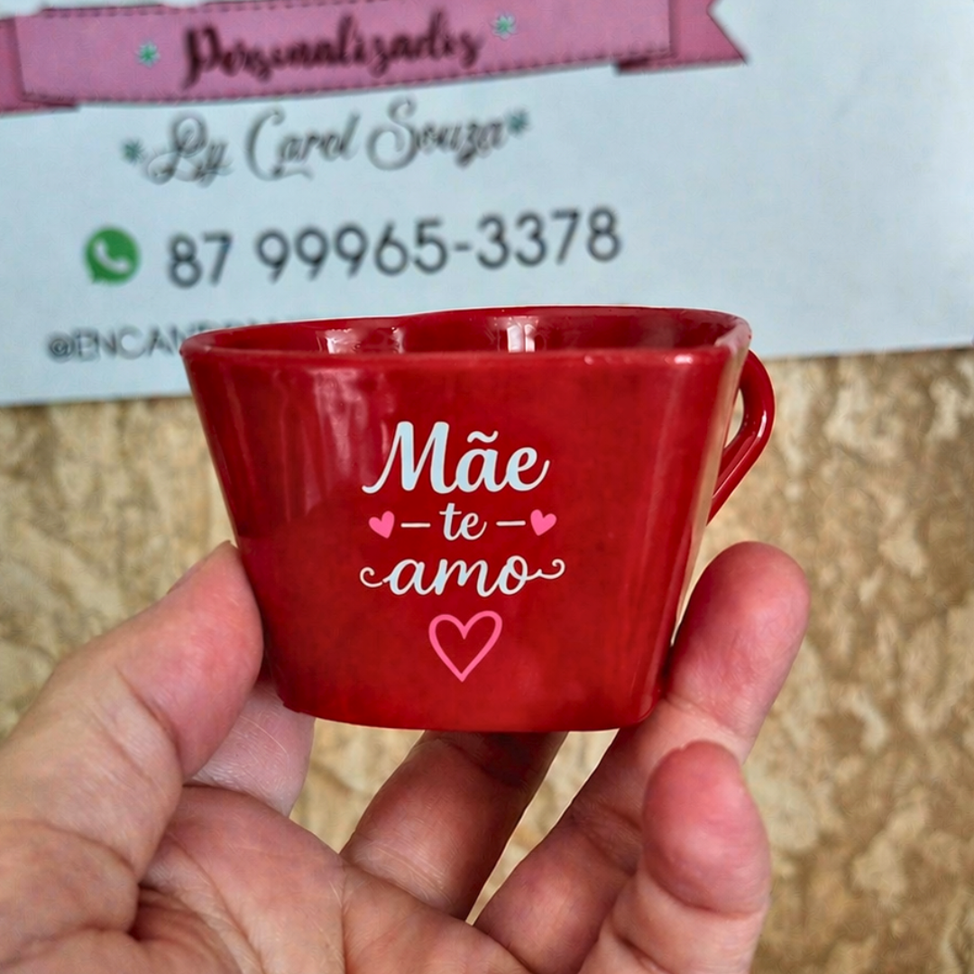 Mini xícara coração
