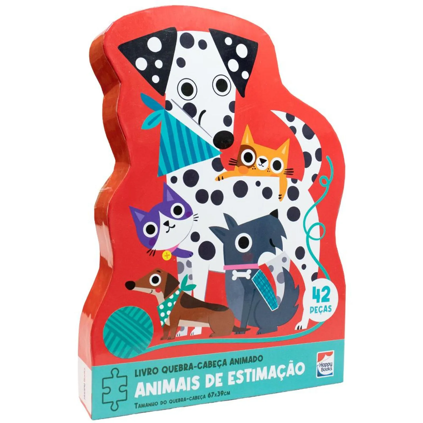 LIVRO QUEBRA-CABECA ANIMADO - ANIMAIS DE ESTIMAÇÃO