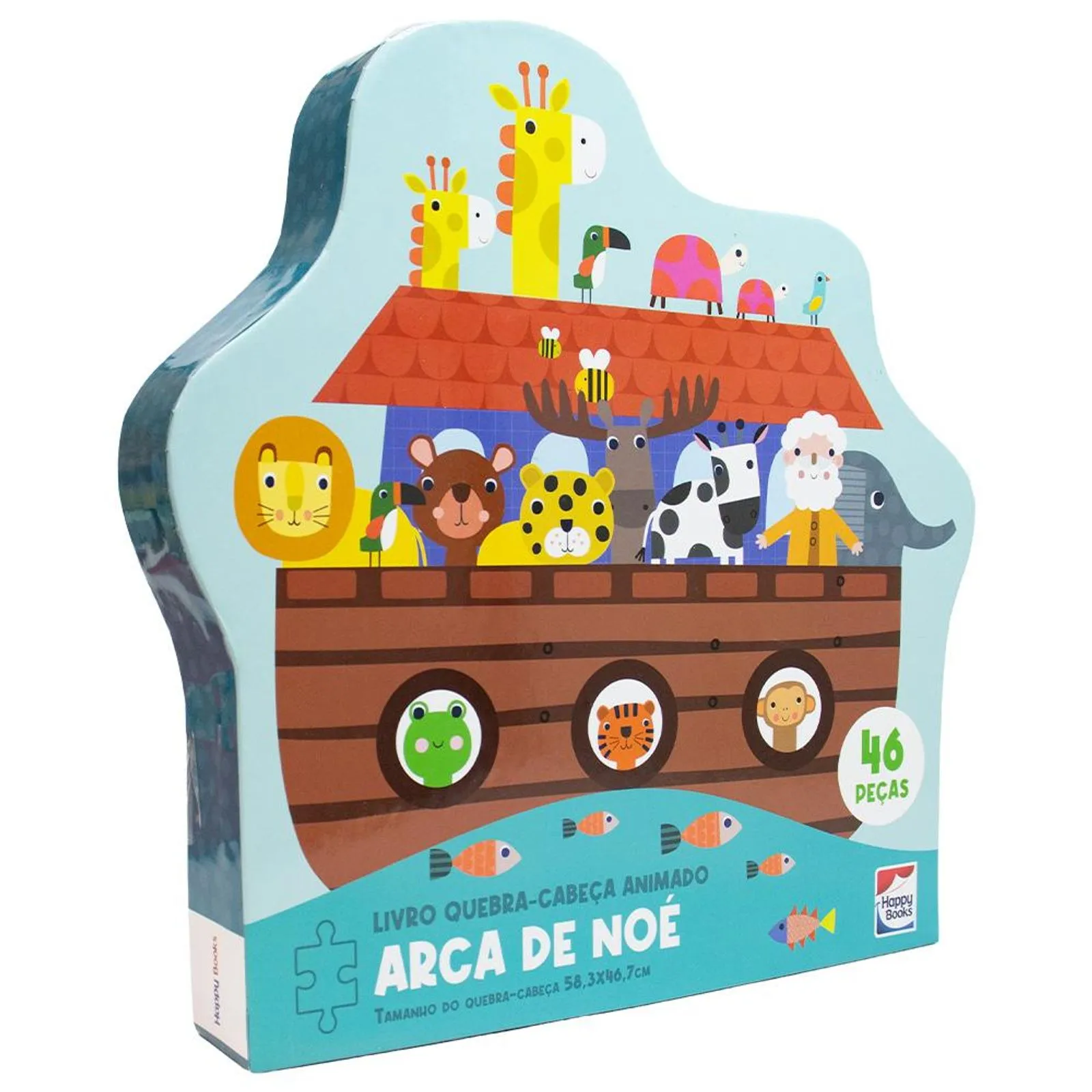 LIVRO QUEBRA-CABECA ANIMADO - ARCA DE NOE