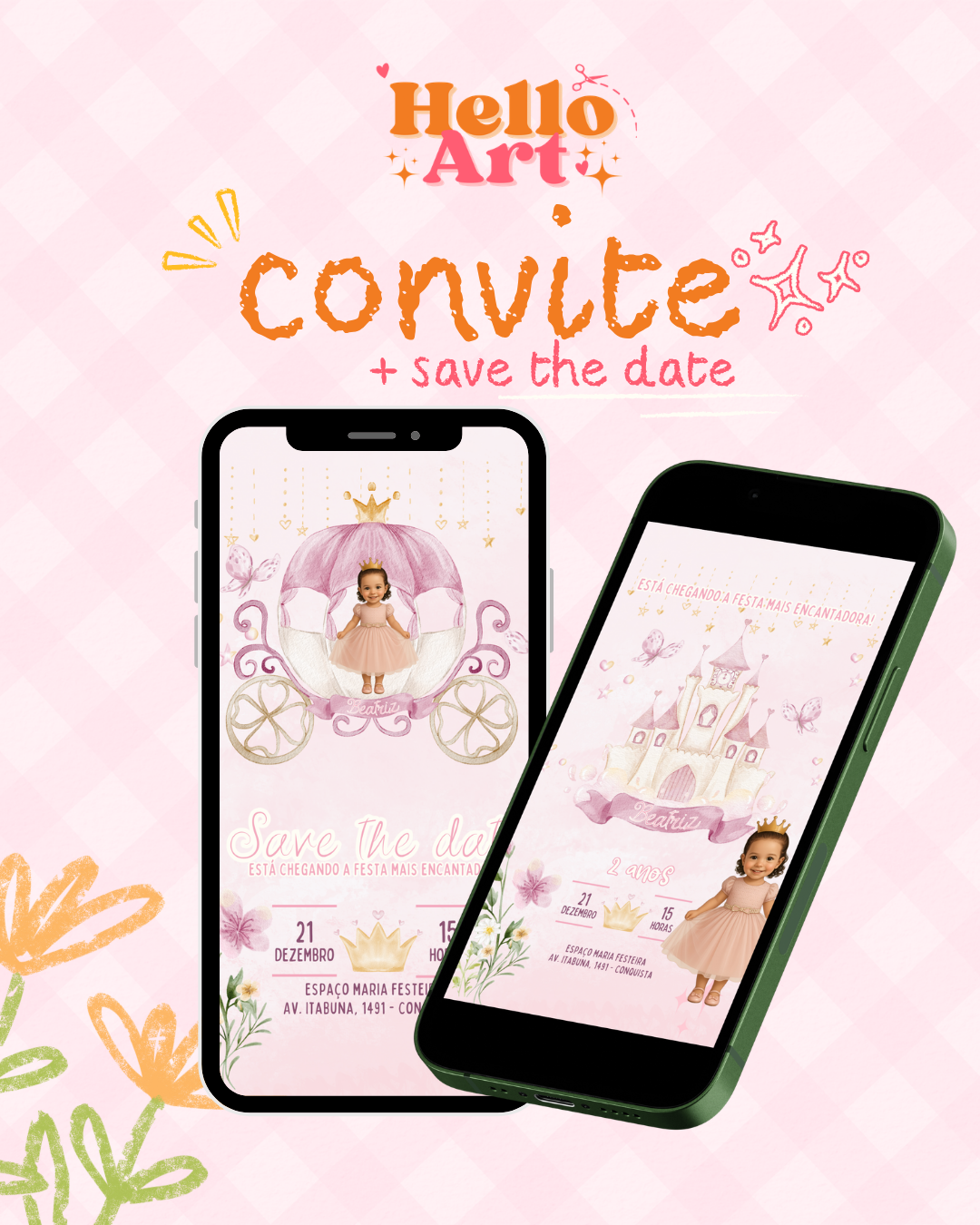 Convite Digital + save the date
