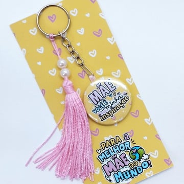 Chaveiro Botton 1F 3,5cm Tassel