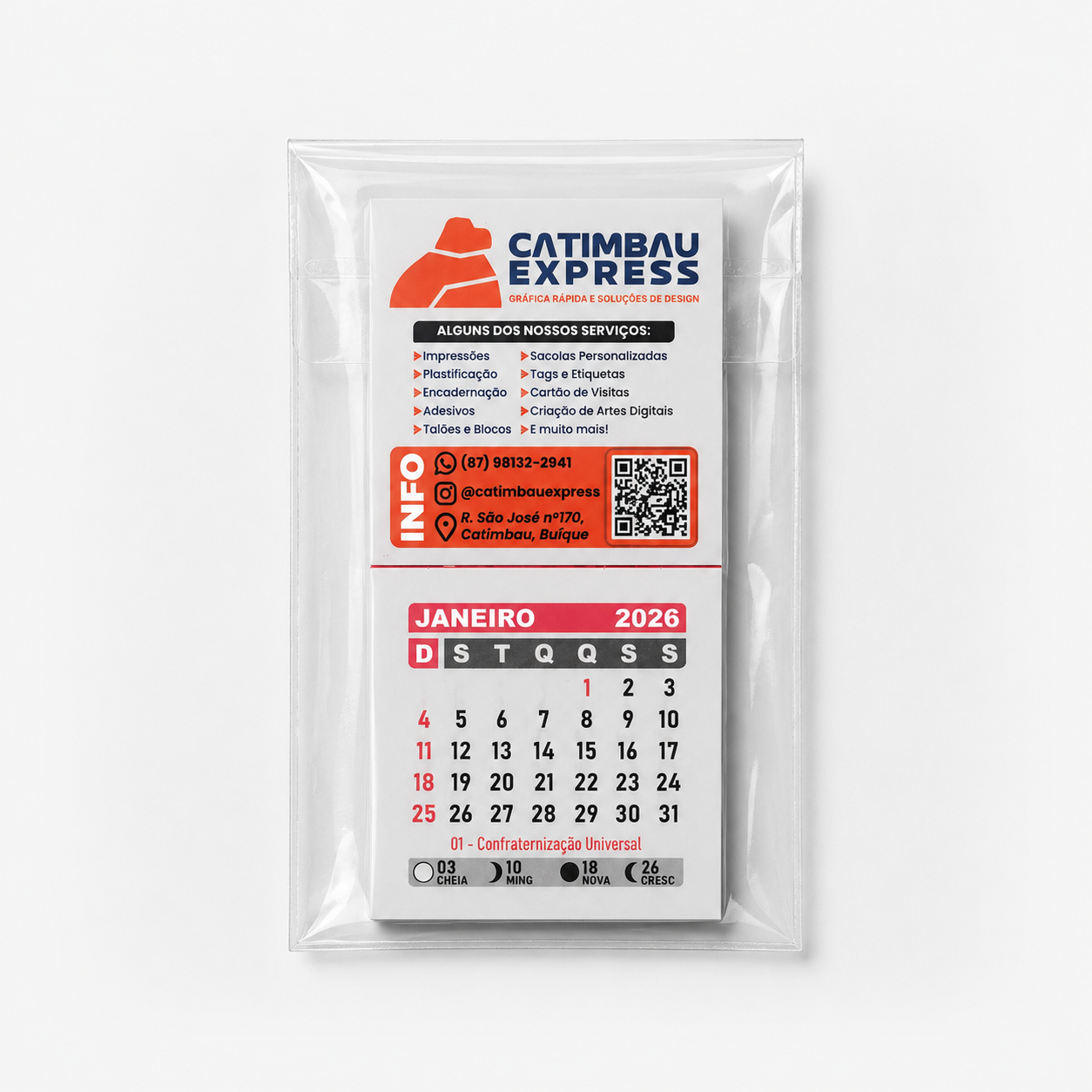 Calendário de Geladeira