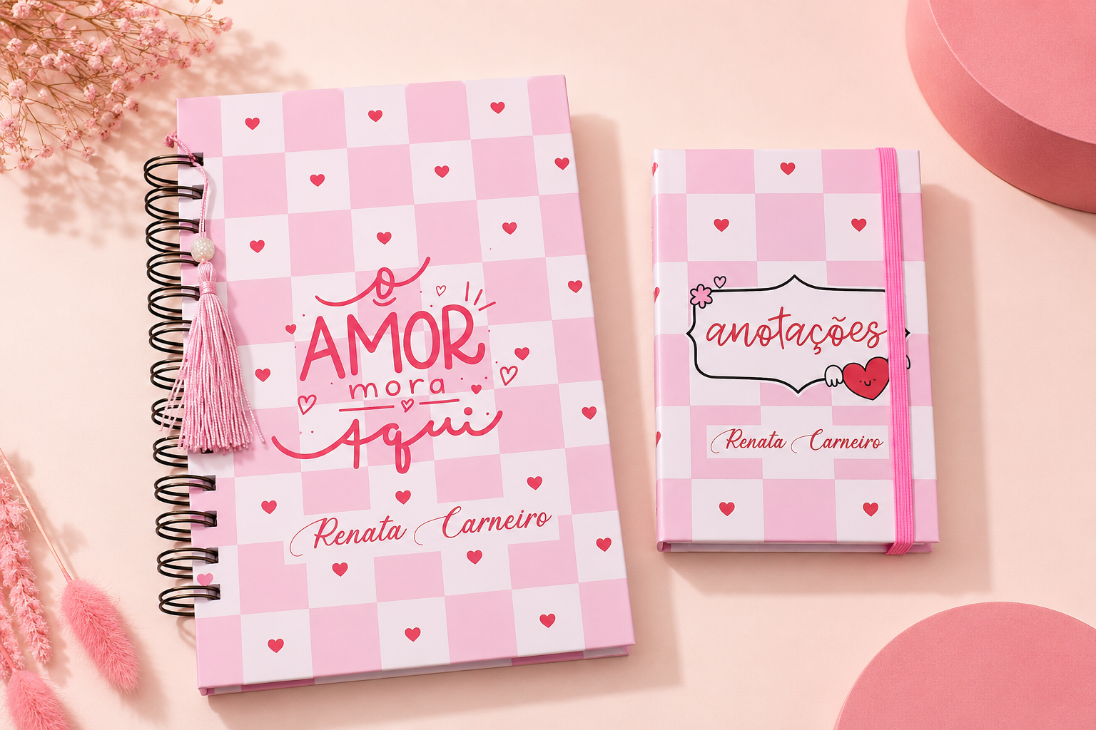 Kit Especial Caderno A5 e Caderneta Blocagem A6