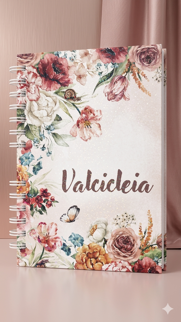 Caderno Boho Floral