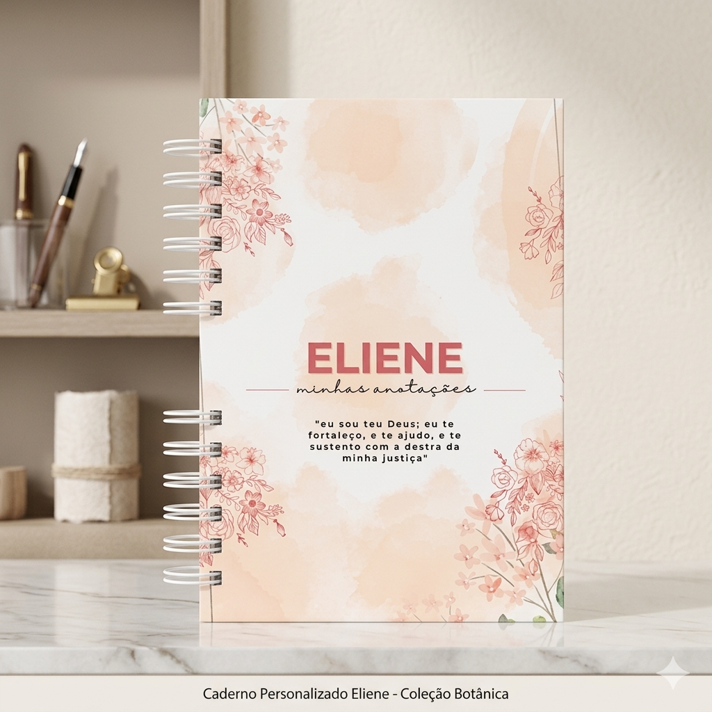 Caderno Floral Delicada