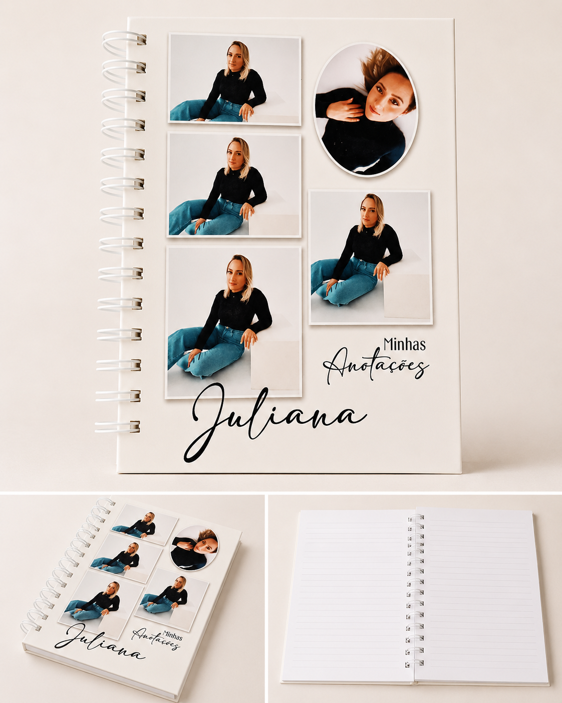 Kit Caderno+Bloco COM FOTO