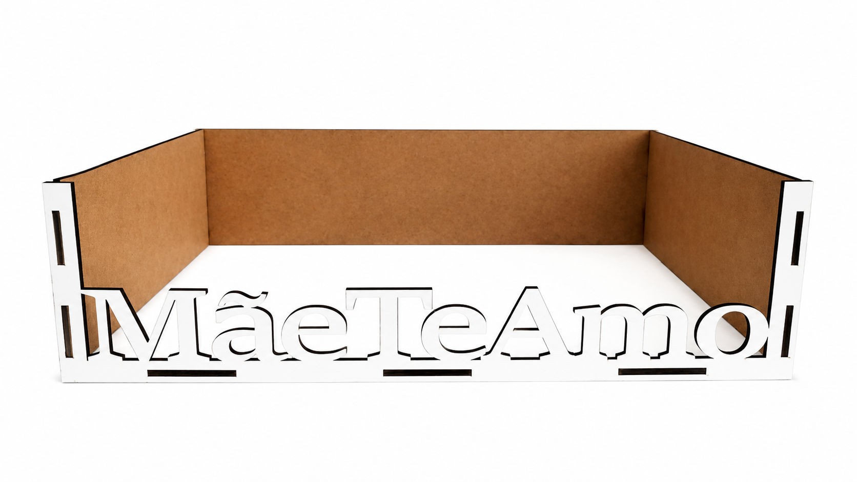 CESTA PERSONALIZADA MDF BRANCA 20x30