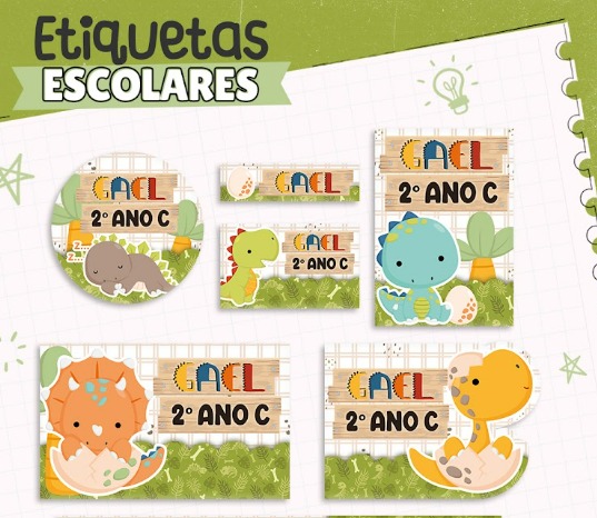 Etiqueta Escolar - Kit 1