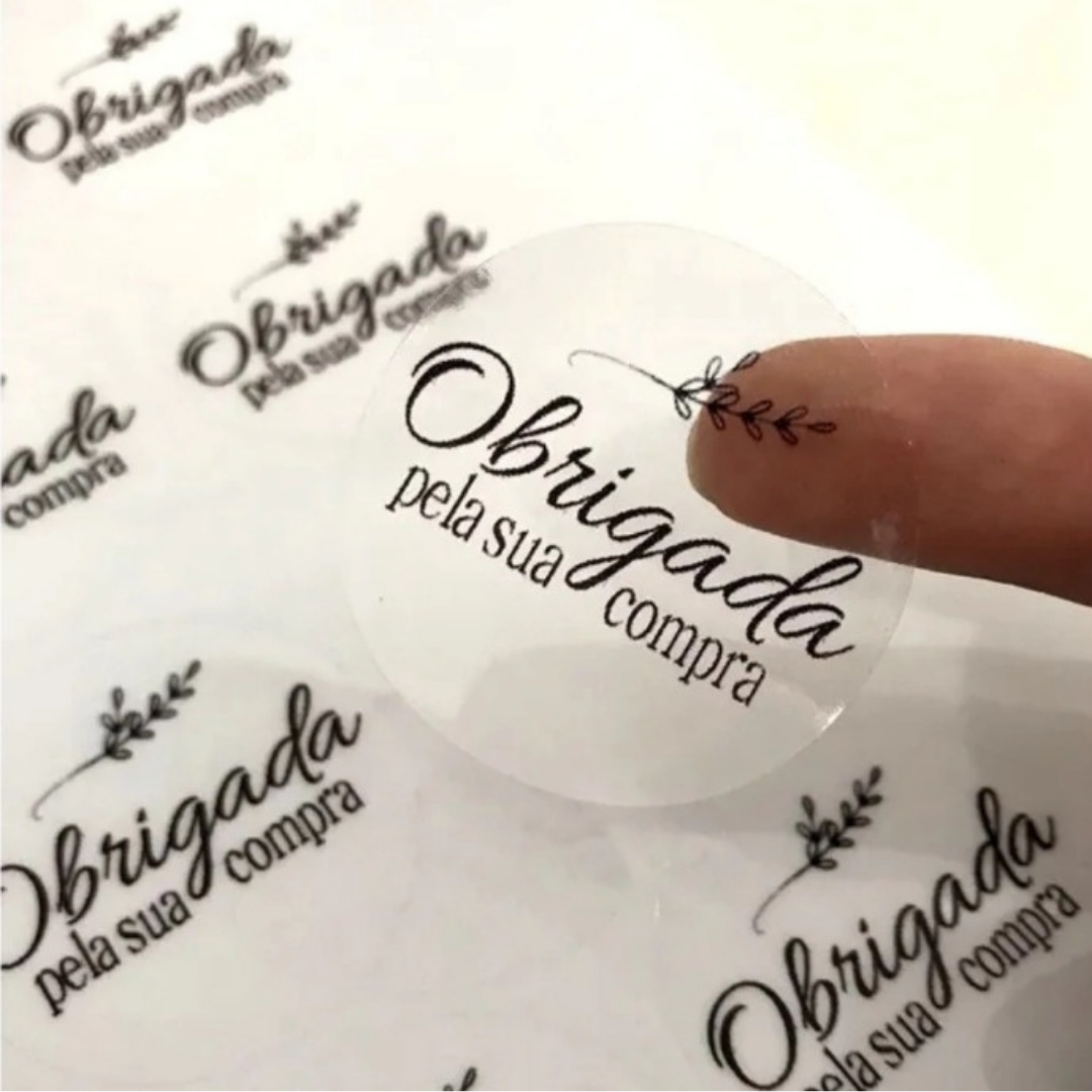 Folha adesiva transparente