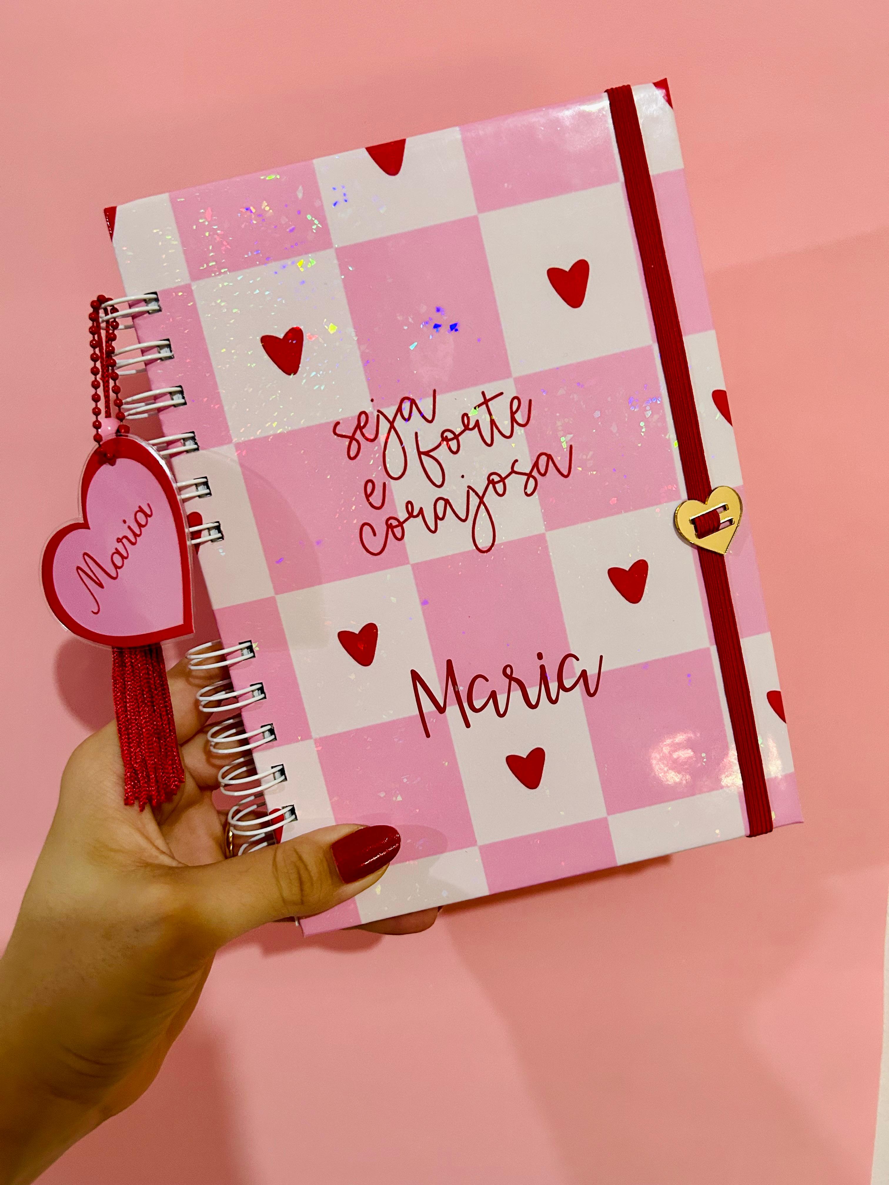 Caderno corações