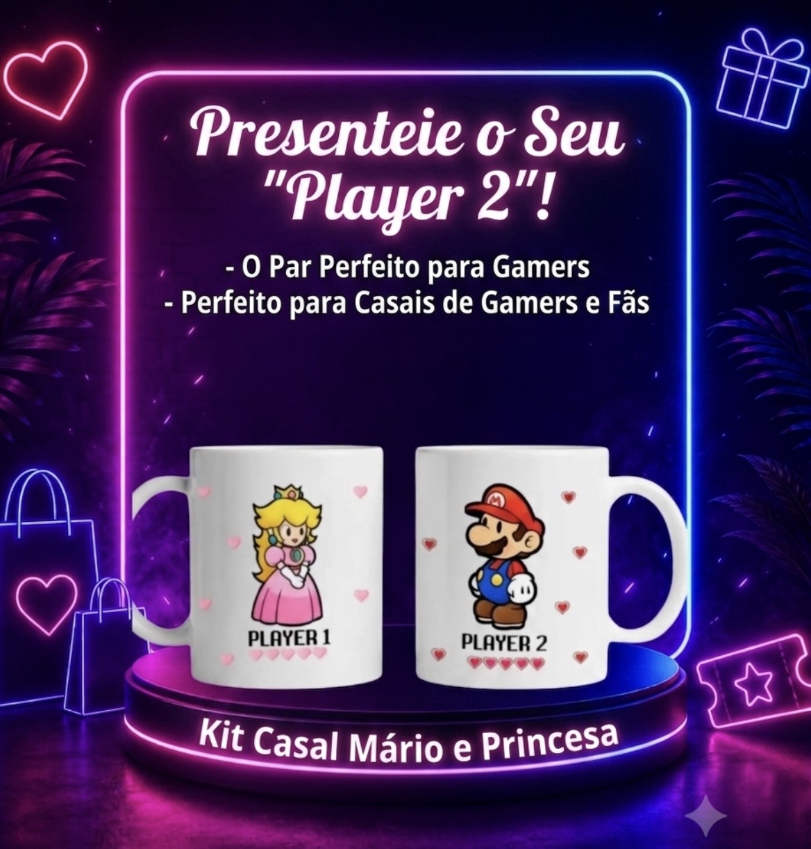 CANECAS DUPLA / MÁRIO E PRINCESA