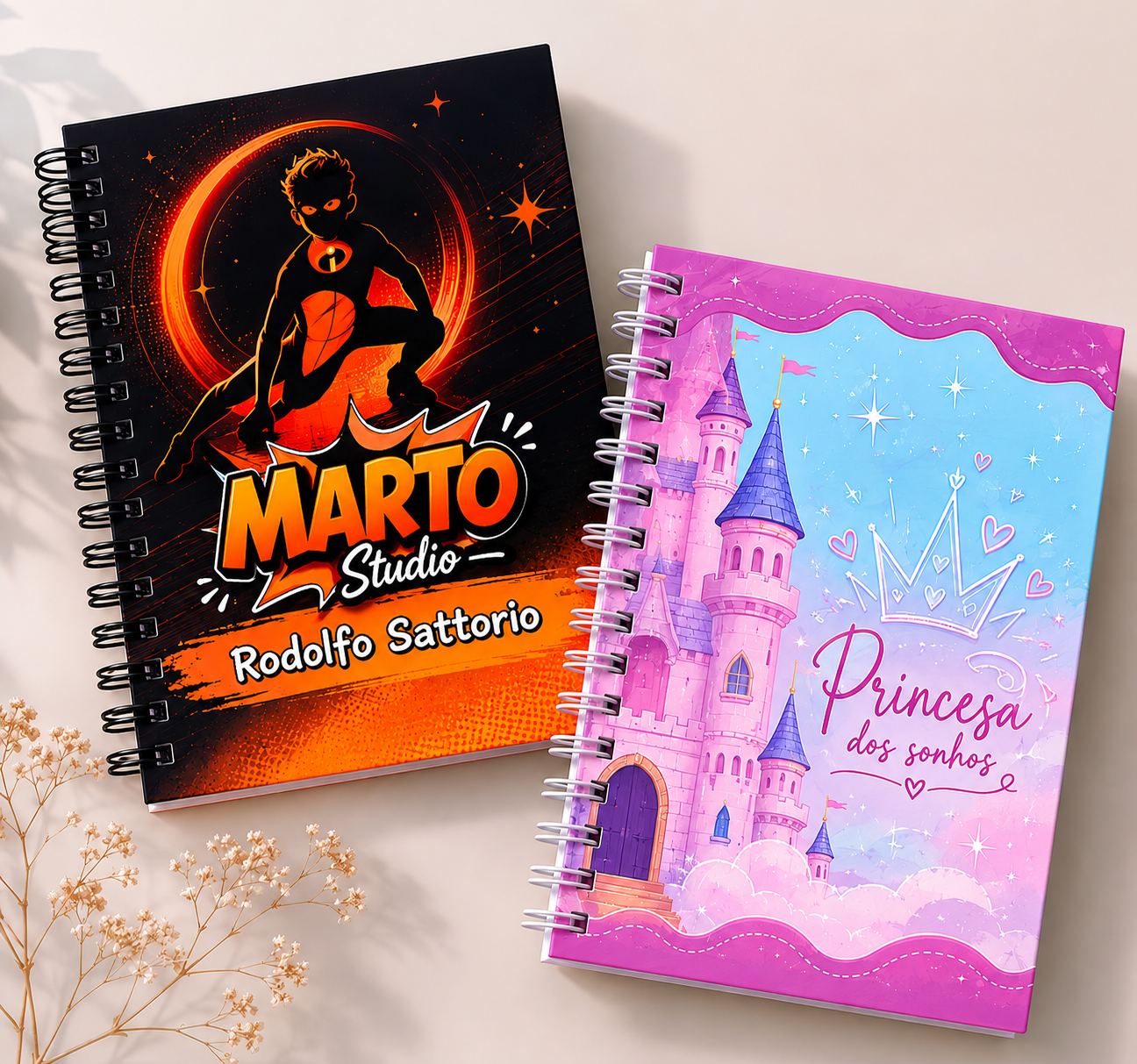 CADERNO PERSONALIZADO A5 - PEQUENO