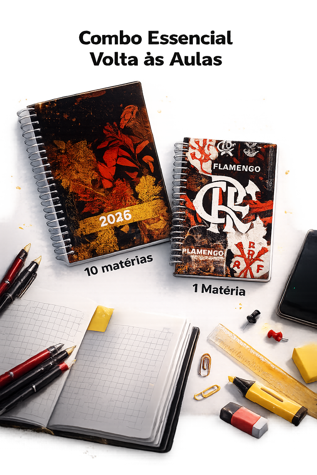 🔹 COMBO ESSENCIAL - VOLTA ÁS AULAS