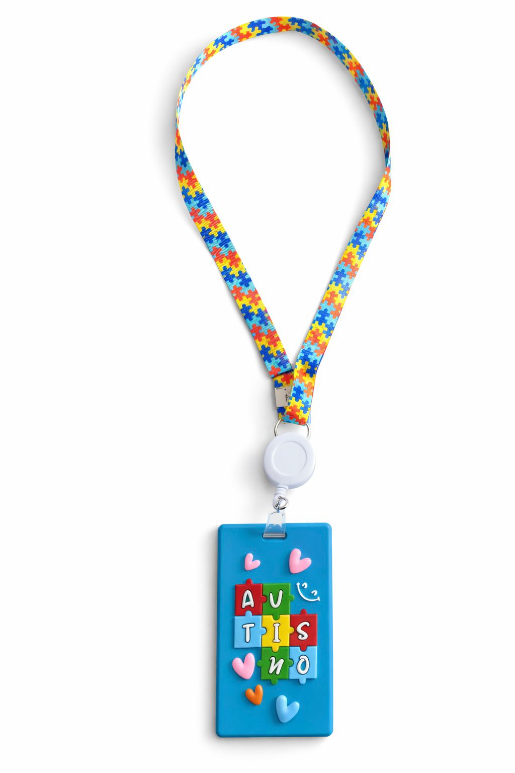 CRACHÁ AUTISMO QUEBRA-CABEÇA COLORIDO