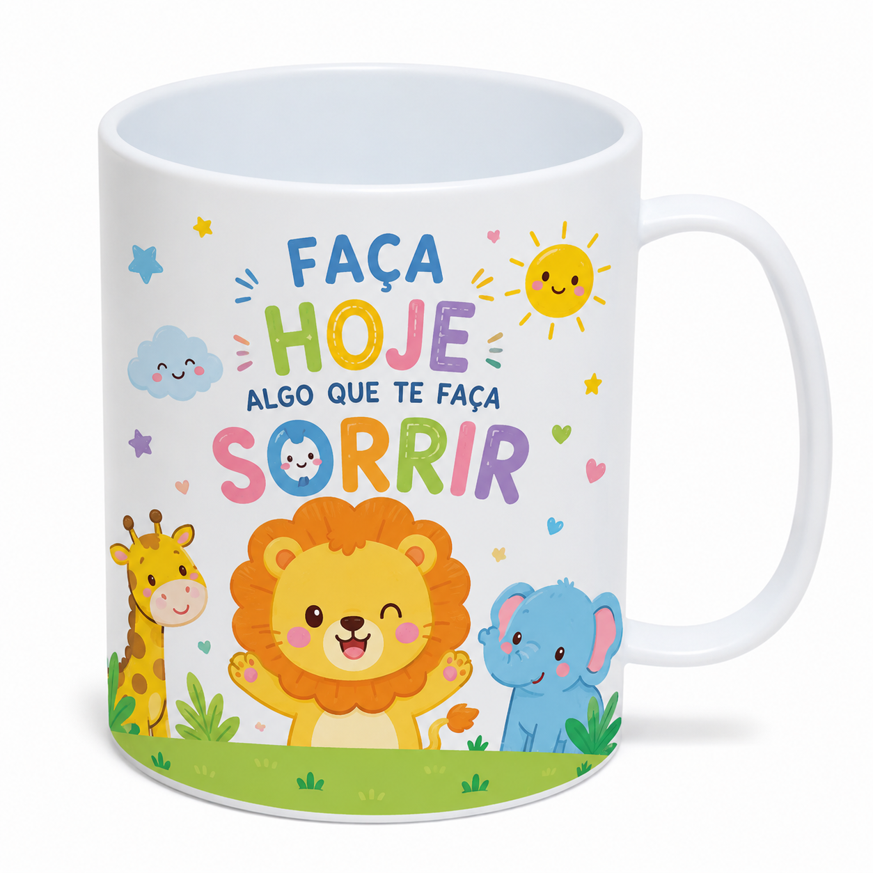 Caneca de polimero (Plástico) Branco - 325 ml