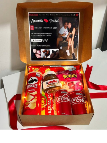 Caixa Kraft LoveFlix 🎬