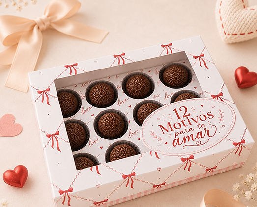 Caixa 12 Motivos Para Te Amar | APENAS EMBALAGEM