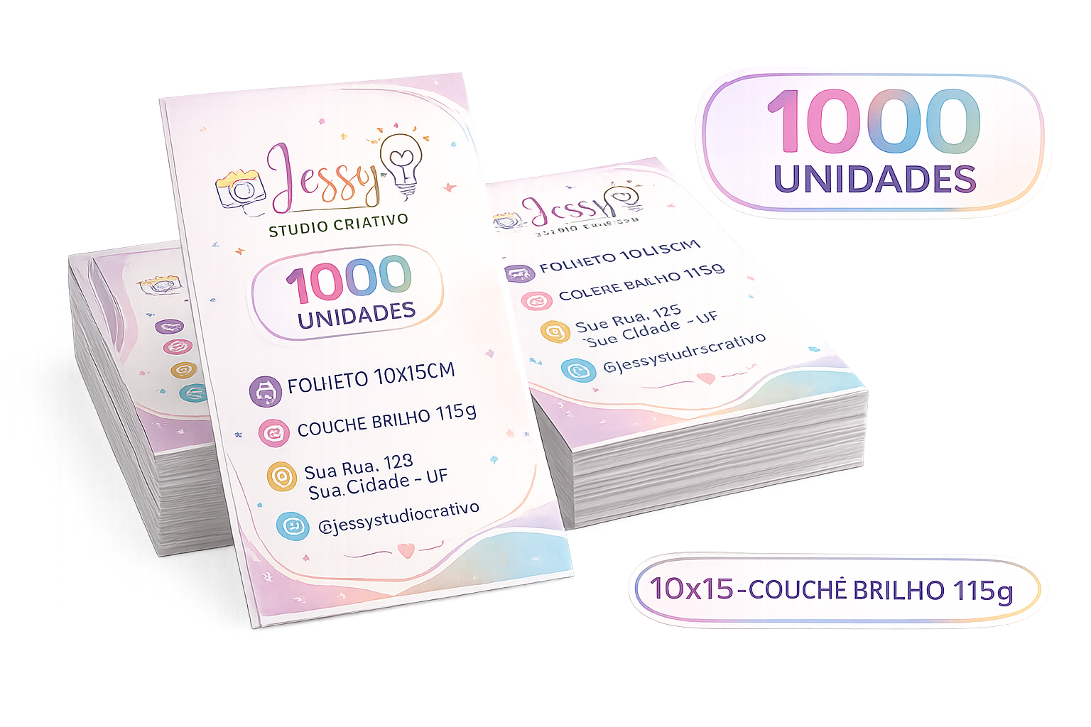 Folder / Panfleto / Folheto - Frente - 1.000 unidades
