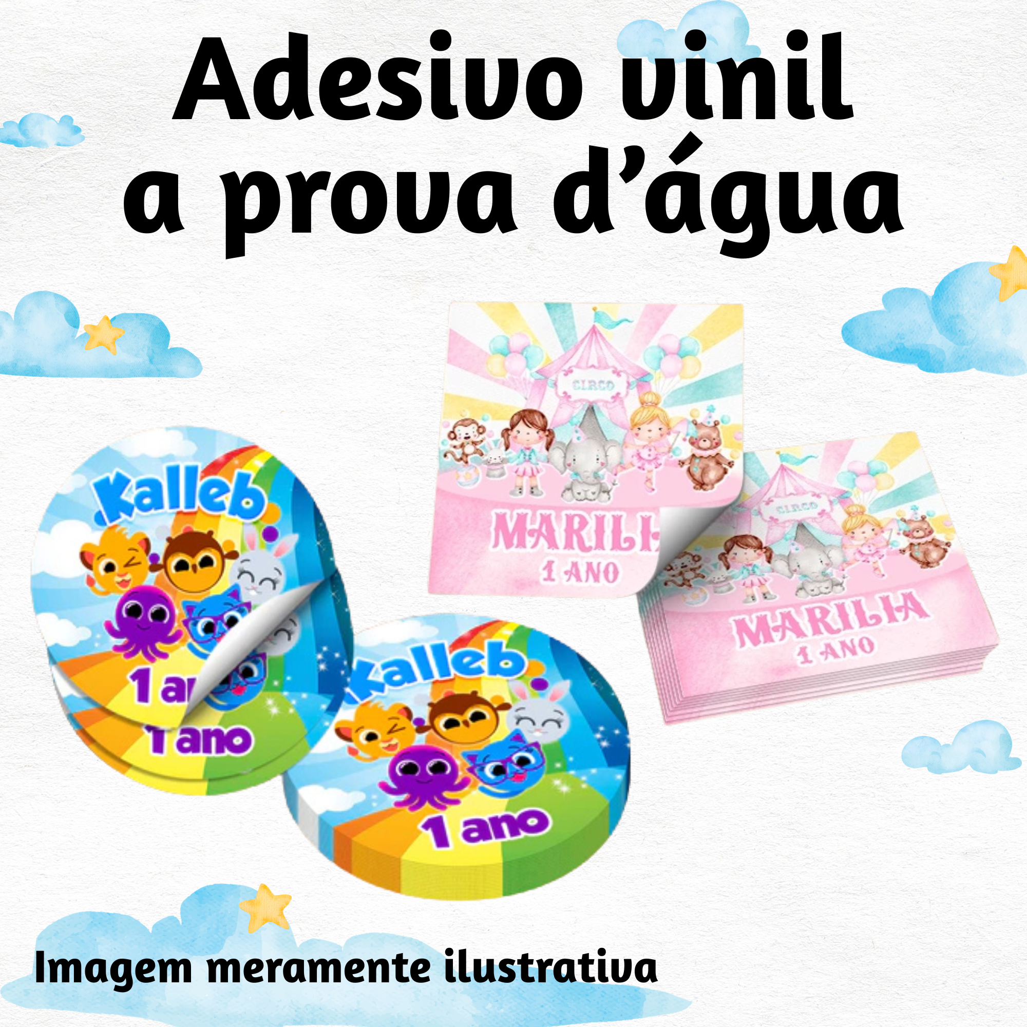 Adesivo Vinil a prova d'água