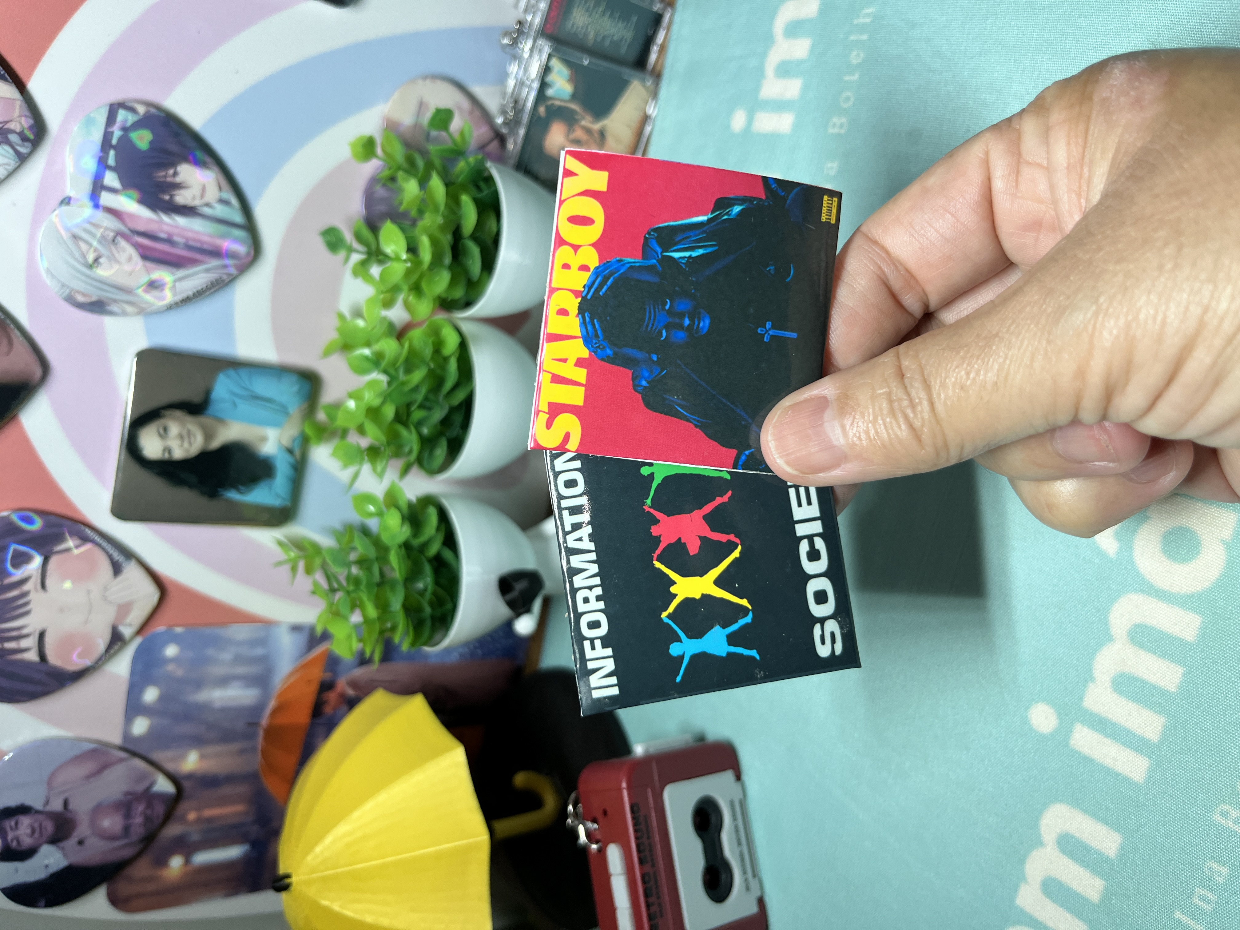Mini Disco LP (tipo vynil) com NFC