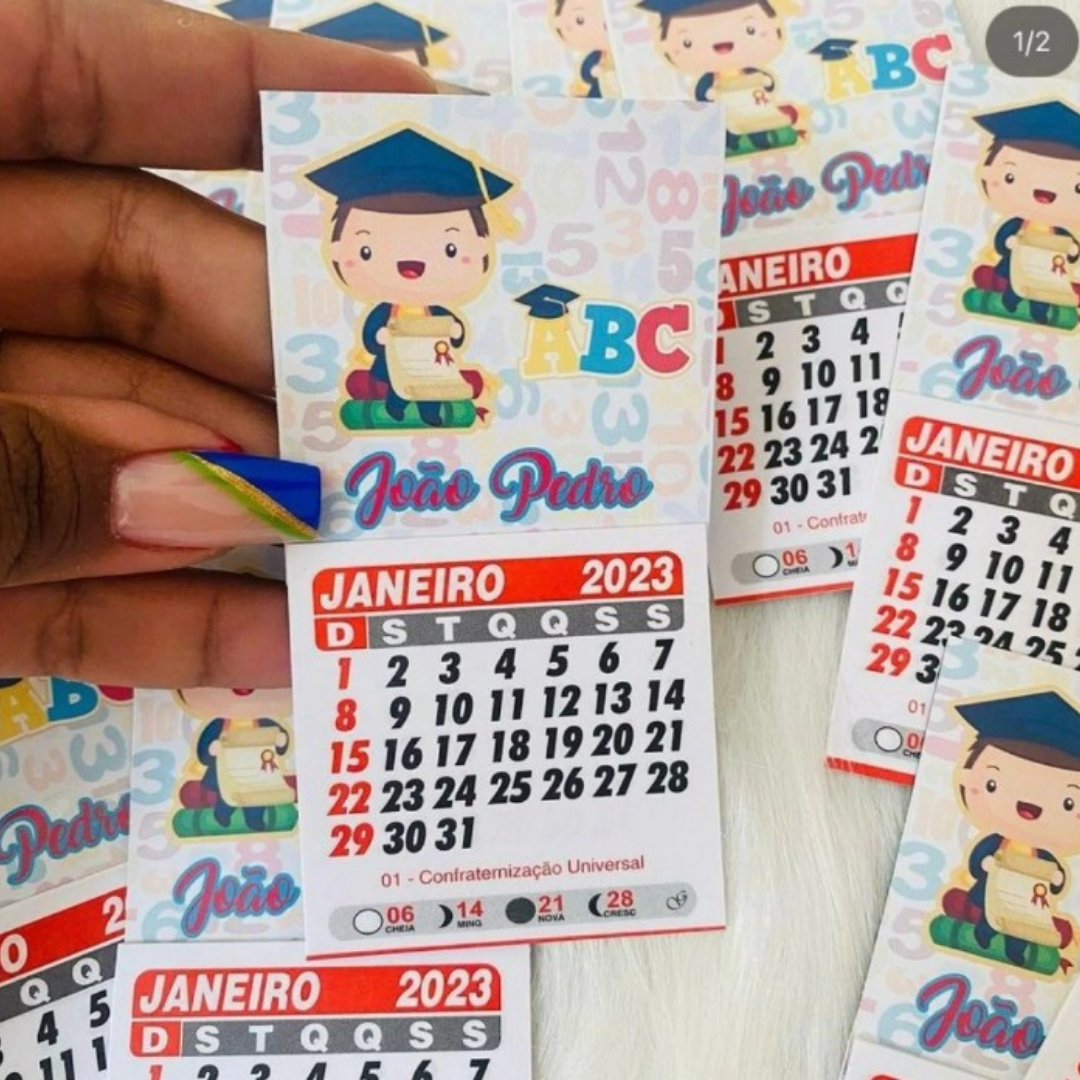 Calendário Imã