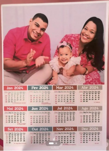 Calendário de parede