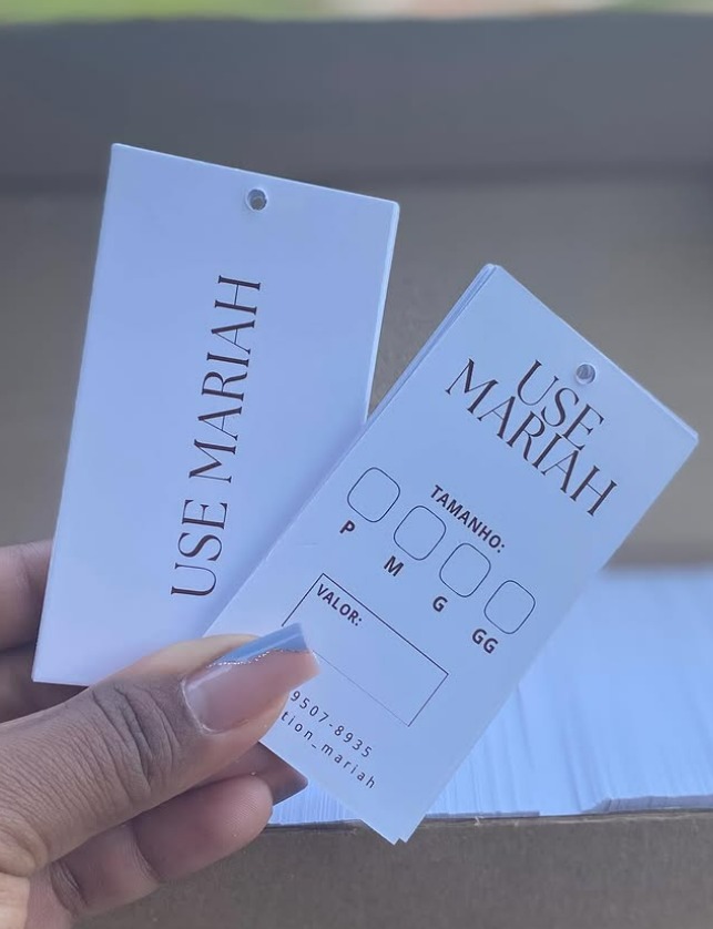 Etiqueta para roupa - 500 unidades