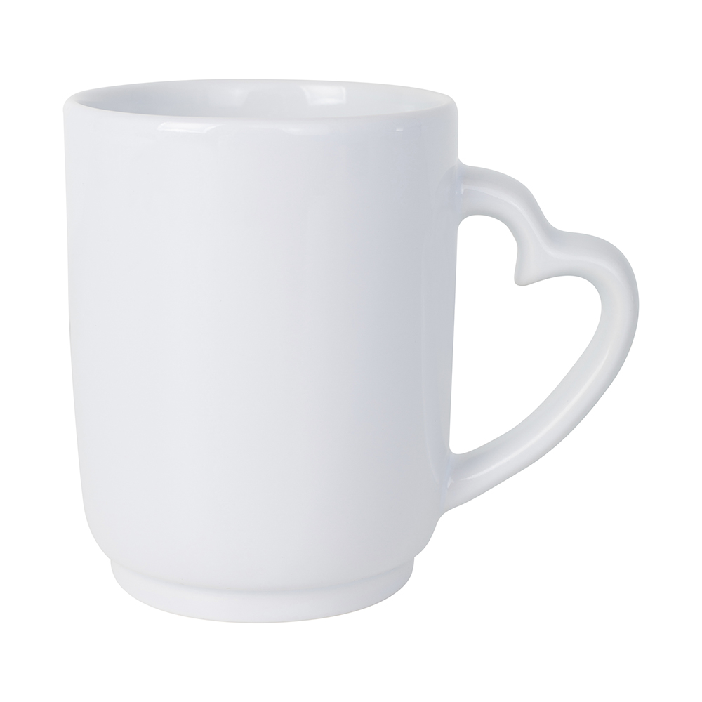 Caneca alça coração personalizada