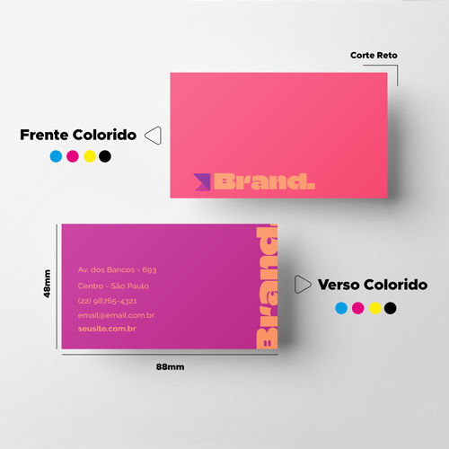 Cartão de Visita | Frente e Verso Colorida