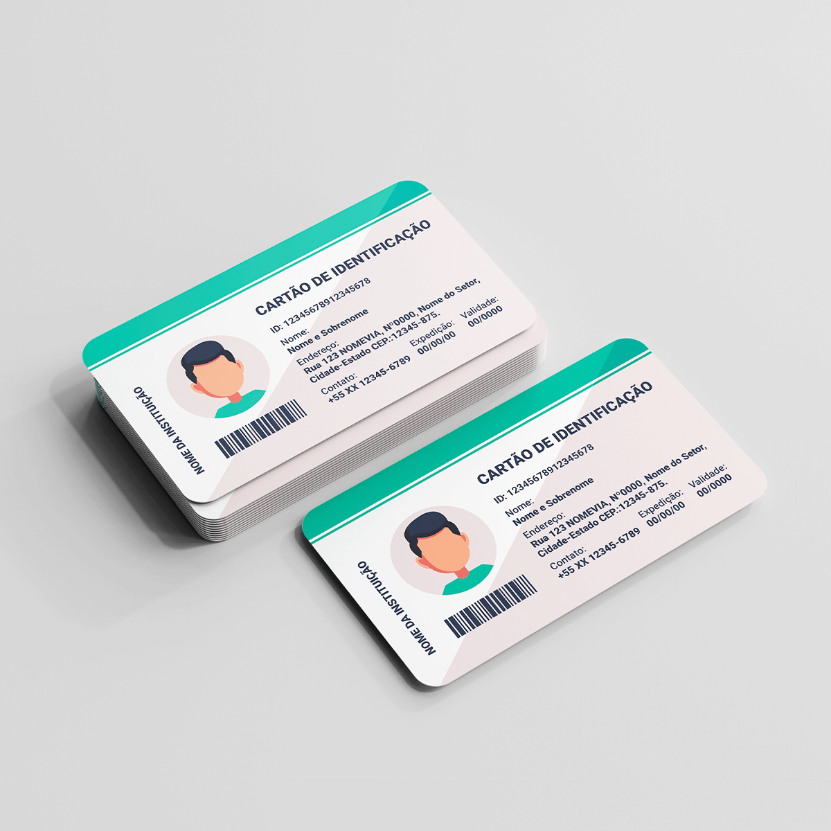Carteirinhas em PVC | Só Frente