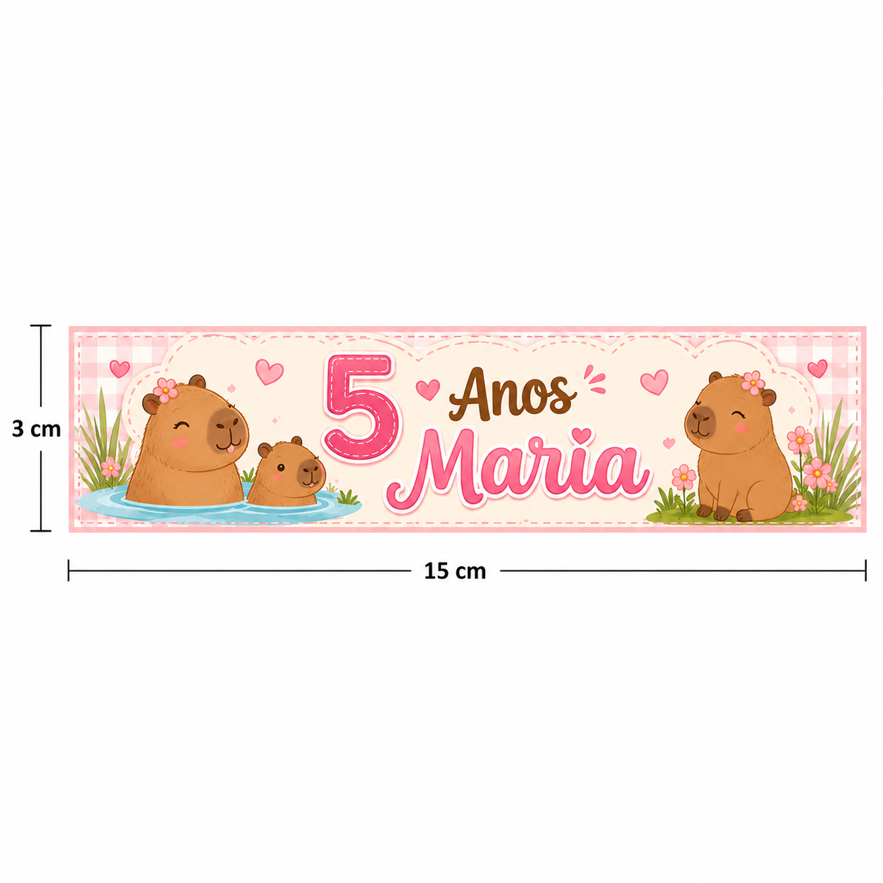14 Etiquetas 3cm X 15cm | ADESIVAS