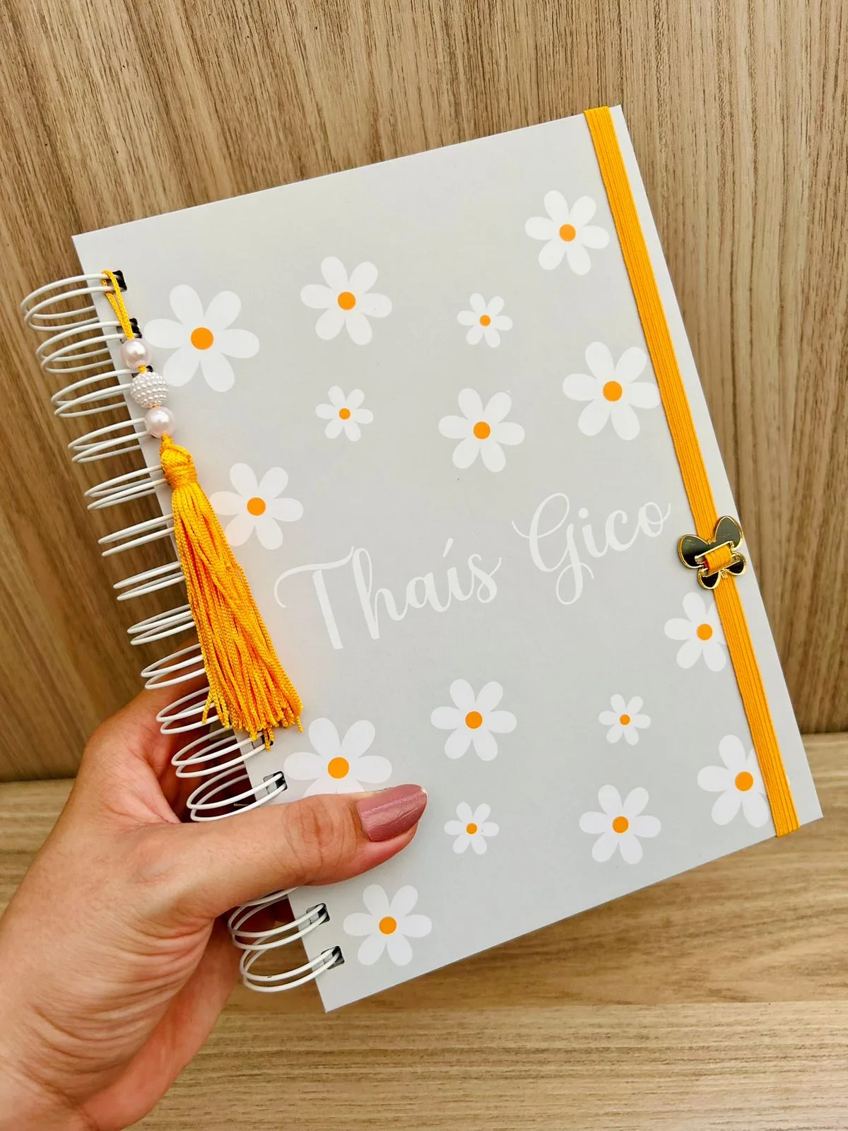 Caderno A5 margaridas