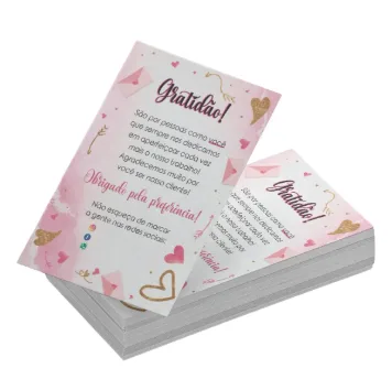 Tag de agradecimento 9x5cm
