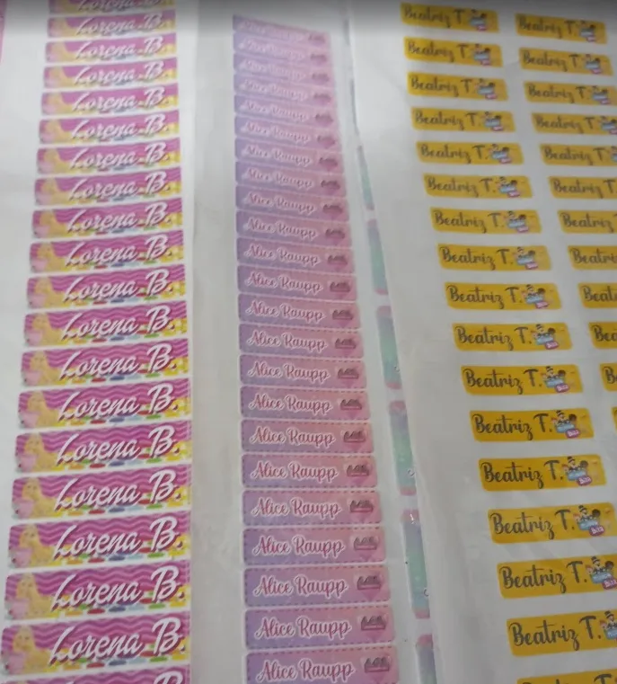 Etiquetas Escolares Personalizadas