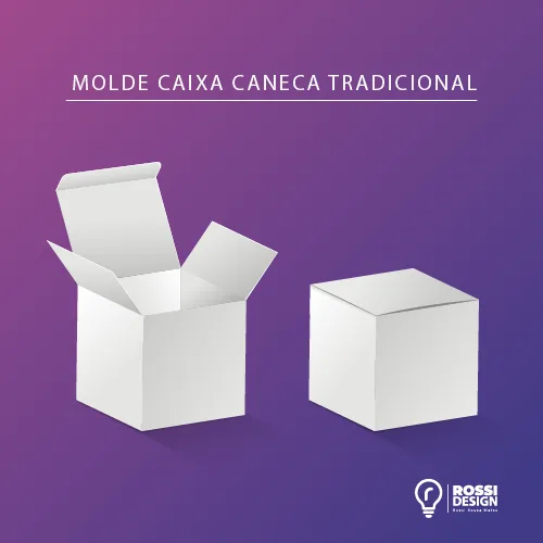 Molde Caixa Caneca Tradicional