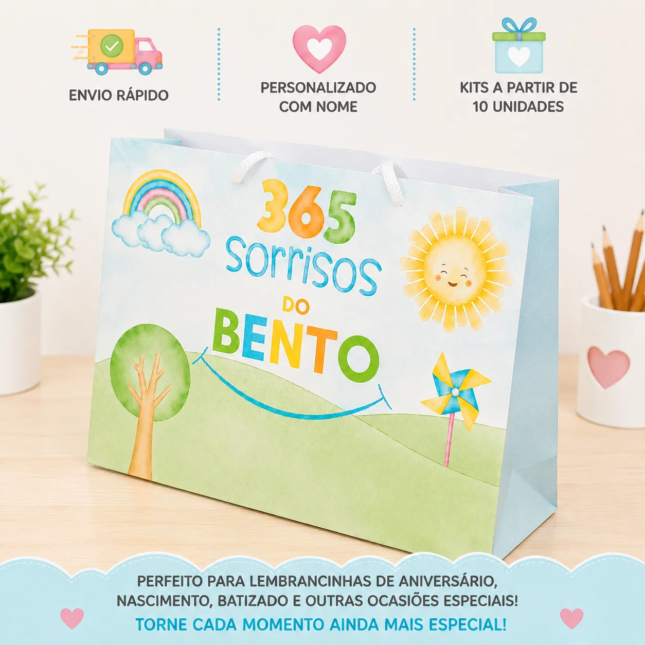 Sacolinha Personalizada - 365 Sorrisos