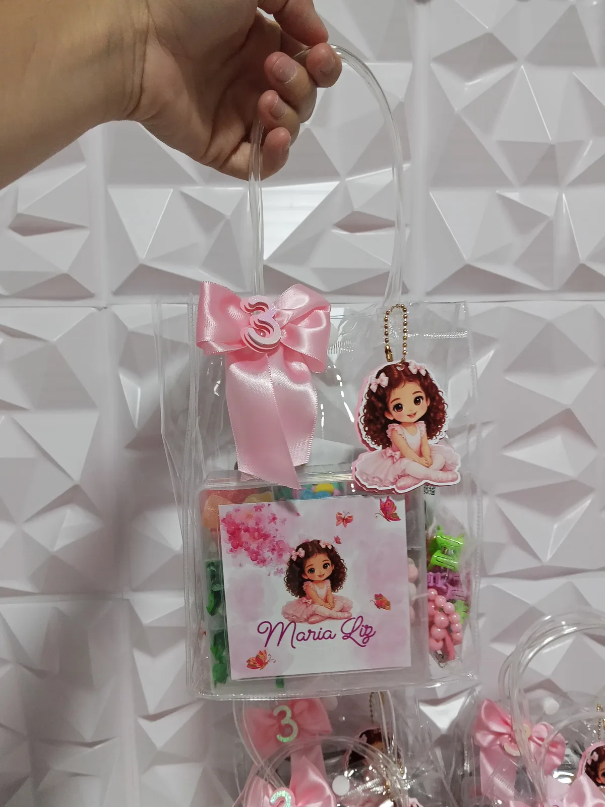 Bolsinha transparente personalizada