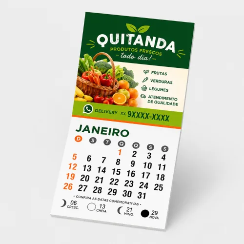 Calendário Imã de geladeira 2027