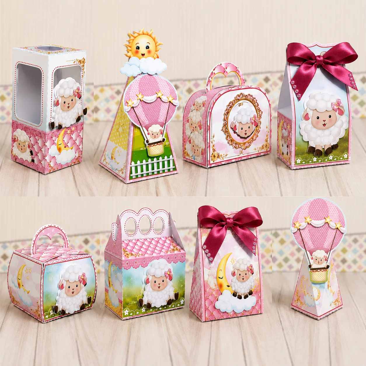 Kit Festa Personalizado – Tema Ovelhinha Balão