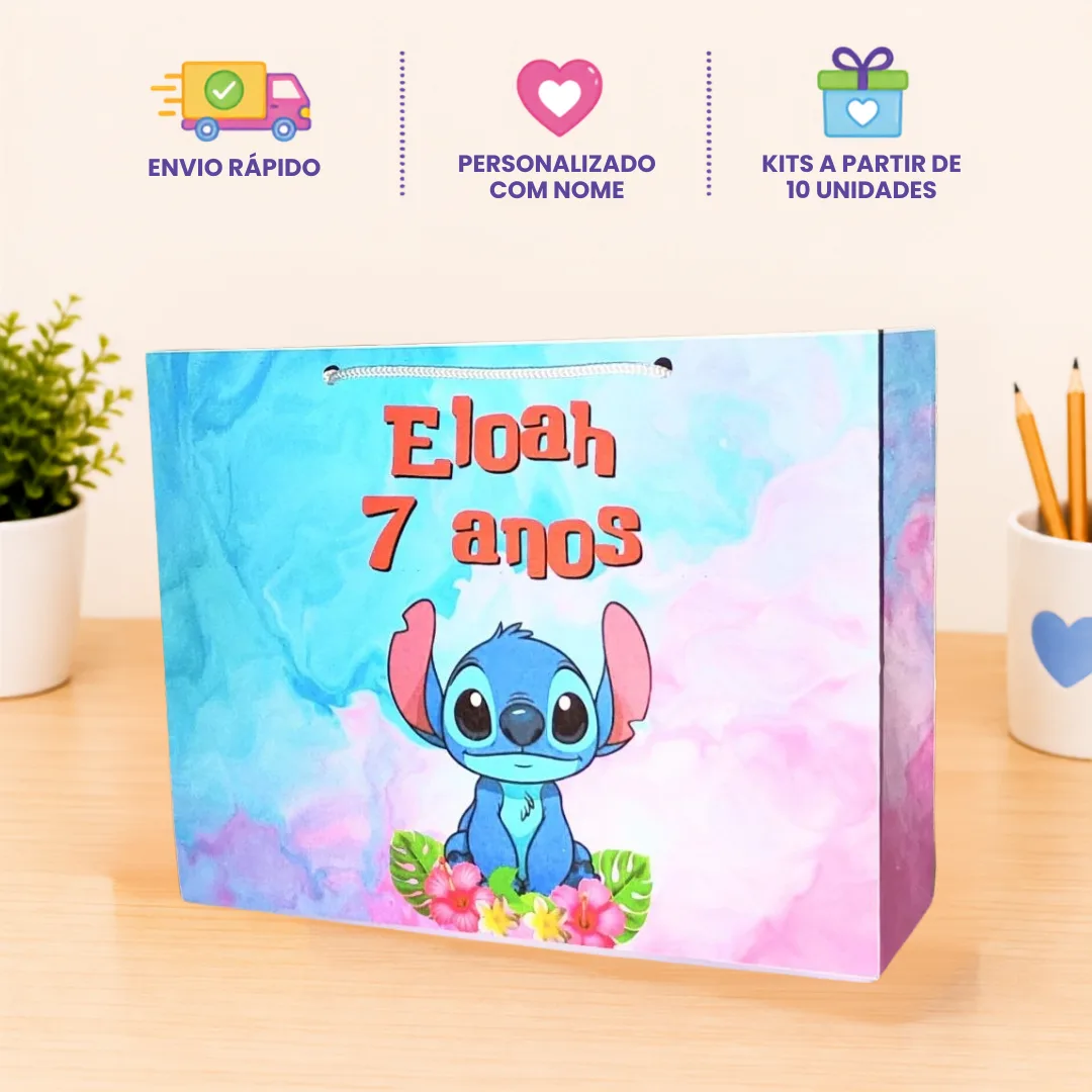 Sacolinha Personalizada - Stitch